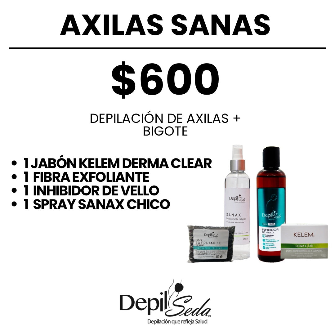 Axilas sanas y blancas - Depilacion + producto